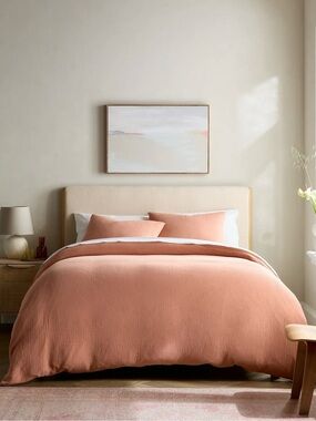 Quince Cotton Gauze Duvet Cover Set- Full/Queen